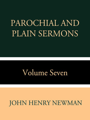 cover image of Parochial and Plain Sermons Volume Seven